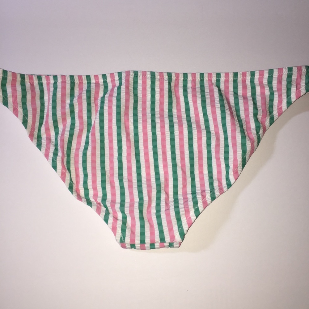 J. Crew Lowrider Bikini Bottoms Seersucker Stripe - Picture 8 of 9
